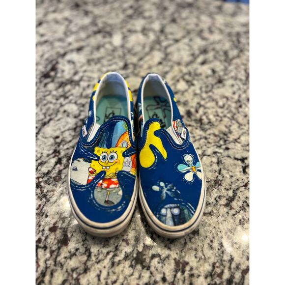 VANS SpongeBob slip on shoes men’s size 4.5 women’s 6 big boys size 4.5 - Picture 2 of 14